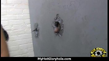 Preview 4 of Beatiful Gls - I sneak Black BJ as I fuck husband thrue gloryhole 27