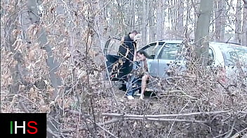 Preview 2 of Naughty Big Boobs Teacher - Sublime anal in the woods in the car,  slut fucked very well in the anus