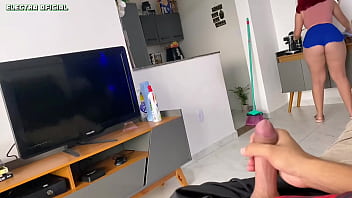 Preview 4 of Brazzer Aj Applegate - Consegui contratar essa empregada,  ela &eacute_ muito gostosa pessoalmente,  fiquei com muito tes&atilde_o