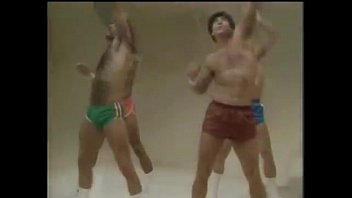 Preview 1 of Kerala Old Aunty - Bulge guys on shorts working out