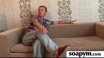 Preview 1 of Bareback Latino Hunks Fucking - Masseuse strokes a HUGE cock and tastes the Cum 19