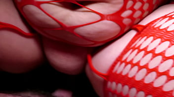 Preview 4 of Lez Tegzass - Lady in red fucks and talks dirty