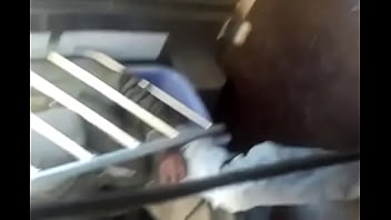Preview 1 of Sadie Blooms - viejo tocando bulto en el tren