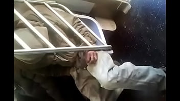 Preview 4 of Sadie Blooms - viejo tocando bulto en el tren
