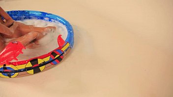 Preview 2 of Adult Live Teen Cams - Two beautiful lesbians in the pool