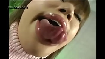 Preview 3 of Wwe Diva Cameron Nude - Asian girl Long snake tongue