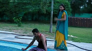 Preview 1 of Woman Urethra Insertion - Hot Mamatha romance with boy friend in swimming pool-1