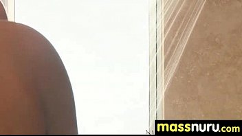Preview 1 of Sespijan Sex - Nuru Massage Ends with a Hot Shower Fuck 2