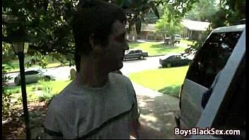 Preview 3 of Alexis Texas Spit Roast - Twink getting shared by hung black studs 05