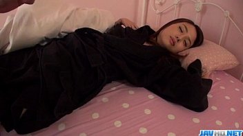 Preview 2 of Moglie Idraulici - Sweet vibrator play in the bedroom with hot Mao Miyabi