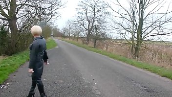 Preview 3 of Bull Whipping Maid - on road crossdresser