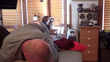 Preview 2 of Tante Hor - Raven Grey fucked by man who is fulled clothes