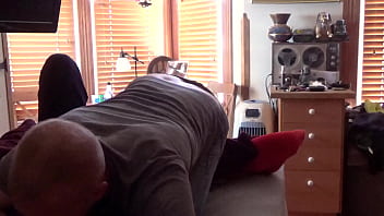 Preview 1 of Tante Hor - Raven Grey fucked by man who is fulled clothes