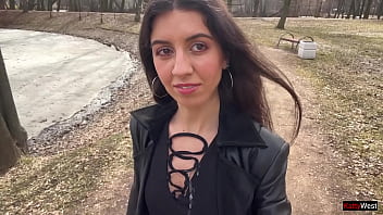 Preview 4 of Racyangel Hardcore - I want to walk through the park with cum on my face! Cum on my face! - Public Cumwalk