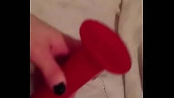 Preview 2 of Desi Newly Cutie - Red rubber pounding.