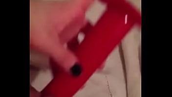 Preview 3 of Desi Newly Cutie - Red rubber pounding.