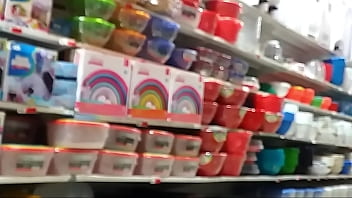 Preview 4 of Sperm Cum Bbw - WEARING SEE THRU TRANSPARENT LEGGINGS IN SUPERMARKET
