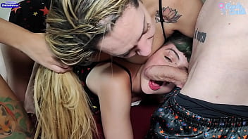 Preview 4 of Anal Pawg Bbc - Lucky stud gets reverse gang banged by delicious milf and 2 horny teens