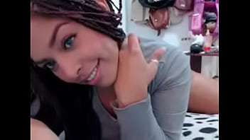 Preview 3 of Mycister - dreadlocks pretty black mixed girl camming