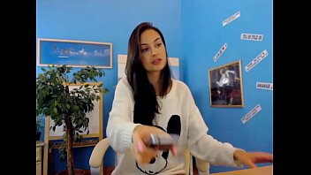 Preview 2 of Interview Lessa - Fabulous Young Brunette on Webcam Free Porn b1