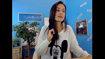 Preview 4 of Interview Lessa - Fabulous Young Brunette on Webcam Free Porn b1