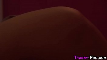 Preview 2 of Madeline Marlin - Black tgirl hooker jizzed