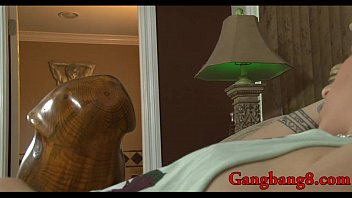 Preview 1 of Belen Rodr - Tight teen gets all her holes pounded by big black cocks