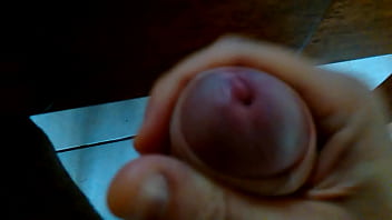 Preview 2 of Angelo Fucking Emma Goldsmith - Jerking my uncut cock slow motion cumming (lots of load)