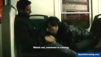 Preview 2 of Jerl Off To Wife - Str8 Dude Serviced on a Train