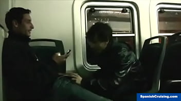 Preview 1 of Jerl Off To Wife - Str8 Dude Serviced on a Train