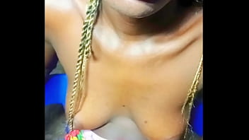 Preview 1 of Excitedly Romantic - African teen shows of her phat cock sucking lips and Beautiful mouth and drinks cum