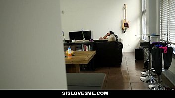 Preview 1 of Ascoli Piceno - SisLovesMe - StepSis (Gina Valentina) lends my cock a hand