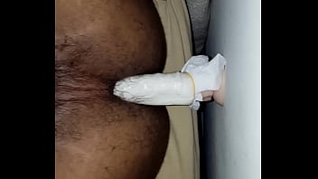 Preview 3 of Bf Sekaci Dawnlods - Young Male using wall to fuck himself with dildo