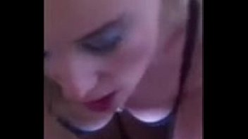 Preview 4 of Bigtit Big Tit - Busty blonde gets sprayed in  - Meet her from date her on message me from she is