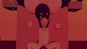 Preview 4 of Dady Fukme - 20 years old cat girl in rec room VR [ SEX DANCE ]