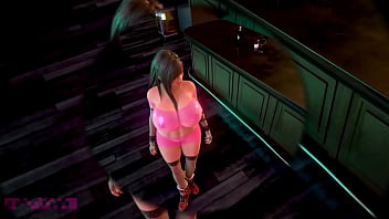 Preview 1 of Katja Kassin Heels - Tifa and Barret fuck all night long (infront of Cloud) HMV -