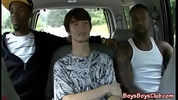 Preview 1 of Cute Twink Masterbation Dildo - White sexy teen boy fucked by gay black dude