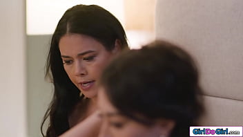 Preview 2 of Nina Nitro - Asian stepmom masturbate busty stepdaughter till she orgasms