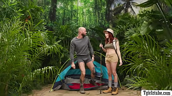 Preview 1 of Xsxsxxx Hb - Gorgeous Camper gets analed by friend inside tent