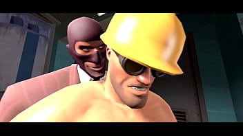 Preview 3 of School Xnnvideo - TF2 Enemy Spy&#039_s Helping Hand x Engineer Player