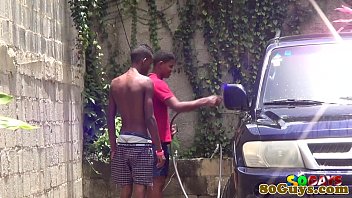 Preview 1 of Hitomi Tanaka Milking - African amateur cocksucking outdoors