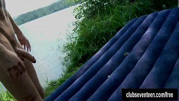 Preview 1 of Vigyan Xxx - Blonde teen gets fucked outdoors