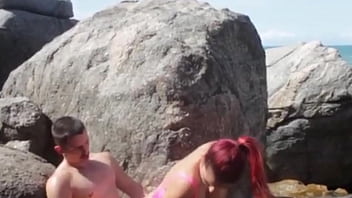 Preview 3 of Danny Deo - Rol&ecirc_ aleat&oacute_rio do SaymonFitness na trilha com a ruiva gostosa
