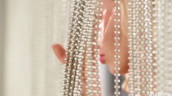 Preview 3 of Wife Whore Dirty Dating - Aphrodisiacal Blonde Nikki Benz Strips Off &amp_ Poses In A Slow Way!