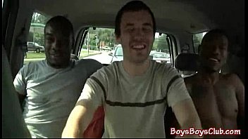 Preview 1 of Gril Fist Mastrubeat - Black Sexy Gay Dude Fuck White Twink Bareback Hardcore Video 12
