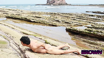 Preview 2 of Natashanice Com Yourporn4 - Oil rain on nudist beach