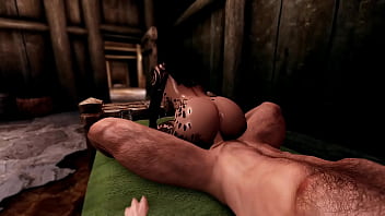 Preview 2 of Atk Hairy Melody - Skyrim: Tianen and Hadvar go at it