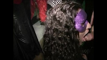 Preview 4 of Woman And Buttwoman - Young cocksucker blows dick at dance Her MILF pal squirts in public Long HD