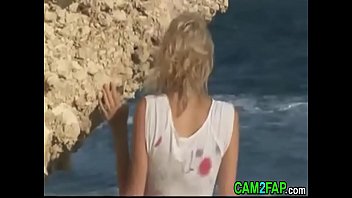 Preview 3 of Chota Couples Sex - Awesome Blonde Naked the Beach