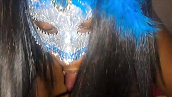 Preview 4 of Indian Fuk Vadio - Masked ebony gave a blowjob and I cum in her mouth